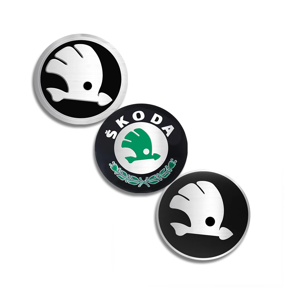 

4Pcs 56MM 60MM 65MM 68MM Car Wheel Hub Center Replacement Cover Sticker for Skoda Octavia Rapid Fabia Superb Kodiaq Scala Karop