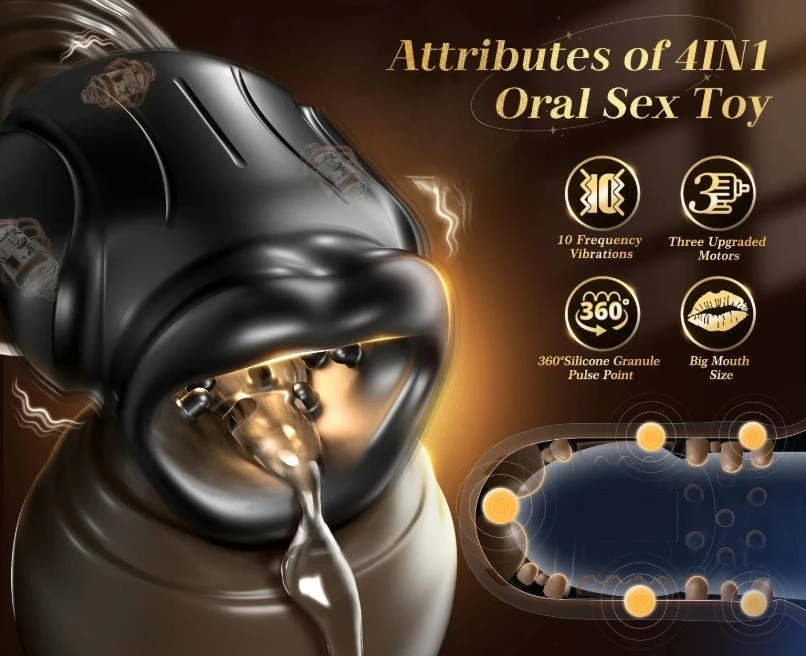 APP Mouth Blowjob Male Masturbator Stroker Trainer Adult Toys Prolong Endurance Pocket Pussy Penis Vibrator Mens Sex Machine Toy - view 4