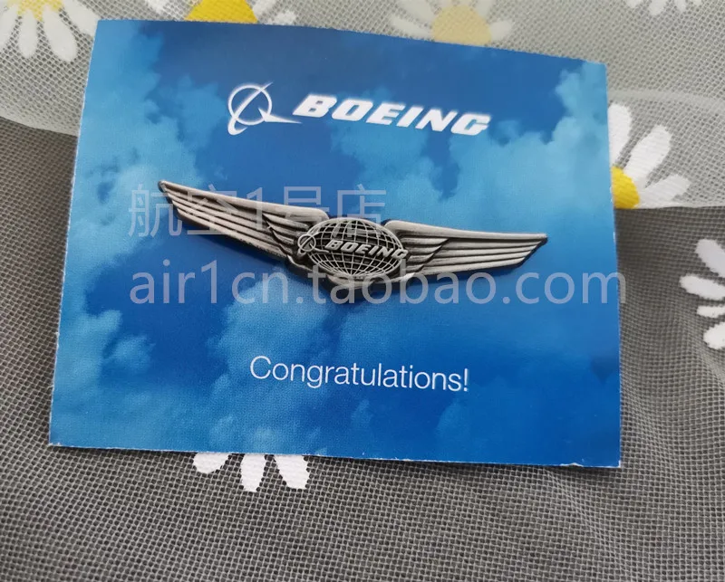 Boeing Retro Wings Badge Aviation Badge Aviation Uniform Luggage Small Pin Badge