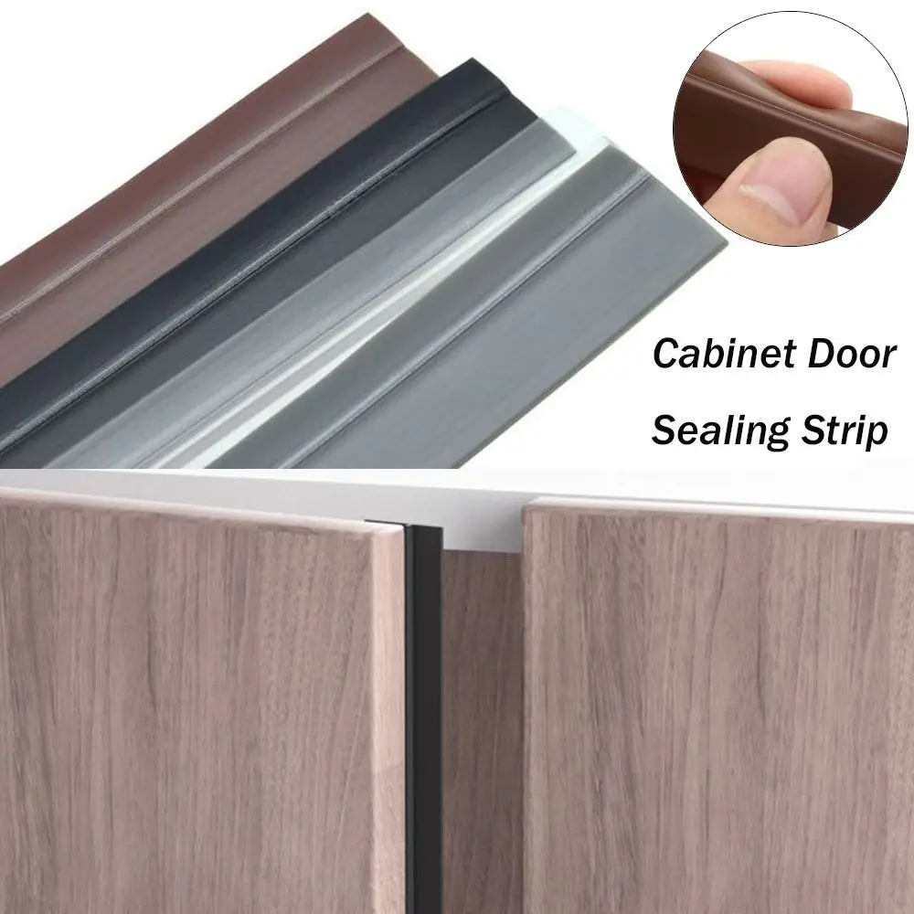 1pc 2.8mX2.1cm Door Bottom Seal Strip,Self-Adhesive Soundproof Door Draft Stopper,Waterproof Door Seal Strip for Doors Windows