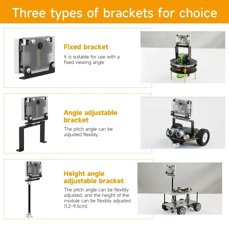 Módulo de reconhecimento visual Glow K210 com câmera de 2MP OV2640 Kit de carro robô com tela capacitiva LCD de 2,0 polegadas Raspberr