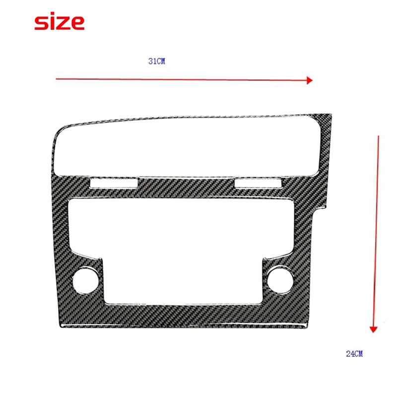 8 Inch Radio Panel Decorative Frame for Volkswagen Golf 7 Mk7 7.5