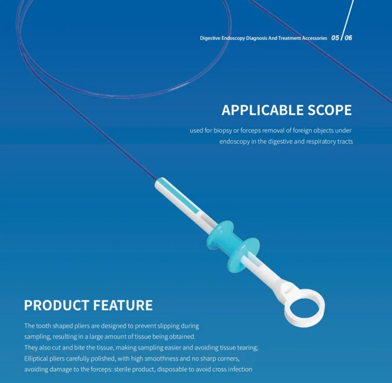 FORCEPS SAMPLING ENDOSKOP YANG DAPAT DIPAKAI SEKALI, Aksesori Diagnosis Endoskopi Pencernaan
