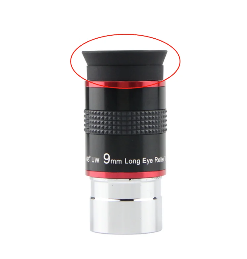 2PC microscopio binoculare telescopio oculare in gomma Cup Eyeshield Eye Guard per 29-36mm Lab Biology XSP telescopio astronomico
