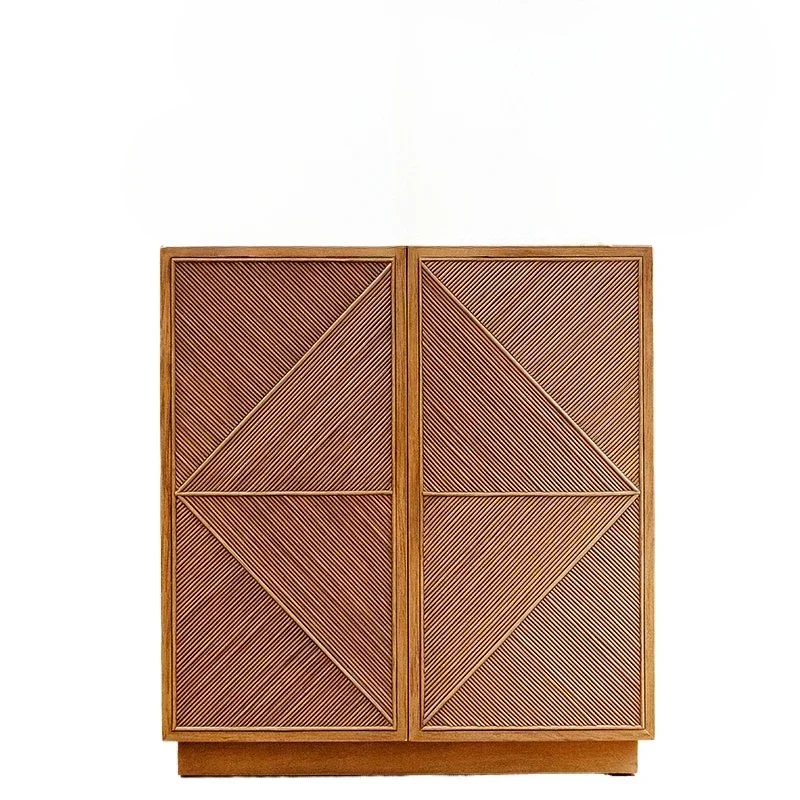 

1 Multi-purpose wine cabinet, high bar chair, rattan woven multi-function wine cabinet Bar chair Internet celebrity