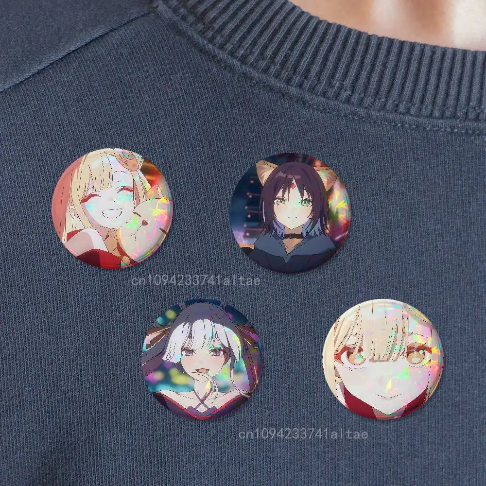 Cosmic P-Princess K-Kaguya Badges 25mm 32mm 44mm 58mm 75mm Round Cosplay Pin Bag Decor Fans Collect Friends Gifts Souvenir