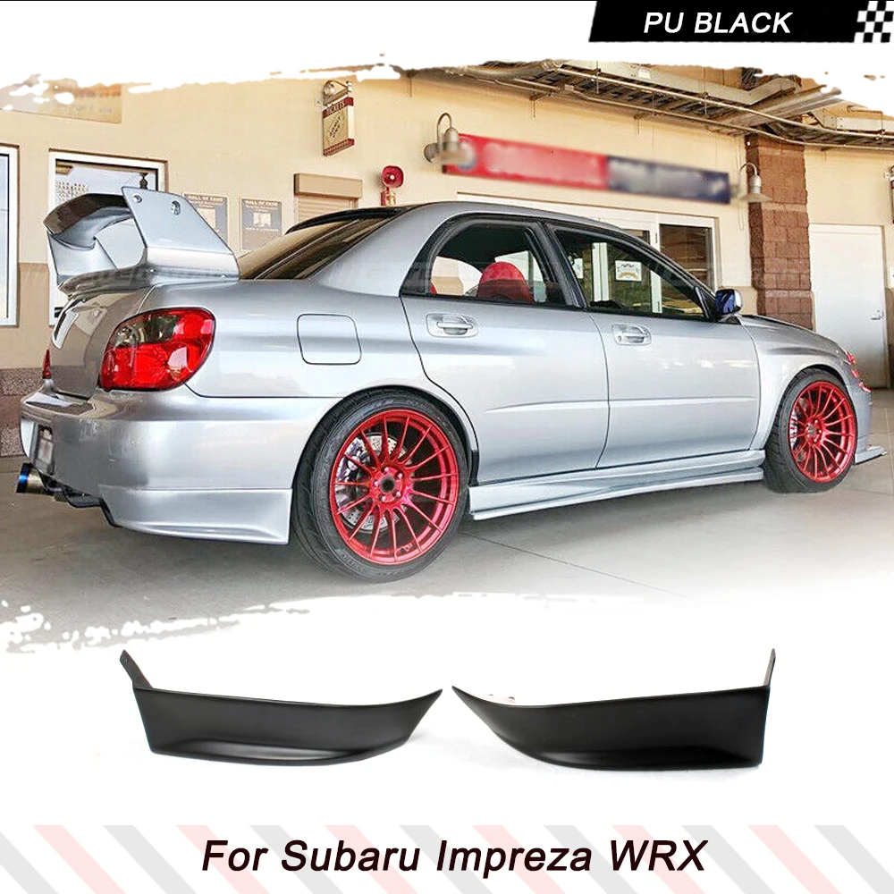 Car Rear Bumper Splitters Flaps Cupwings For Subaru Impreza WRX 8th 2003-2005 Racing Rear Splitters Lip Aprons PU Black Primer