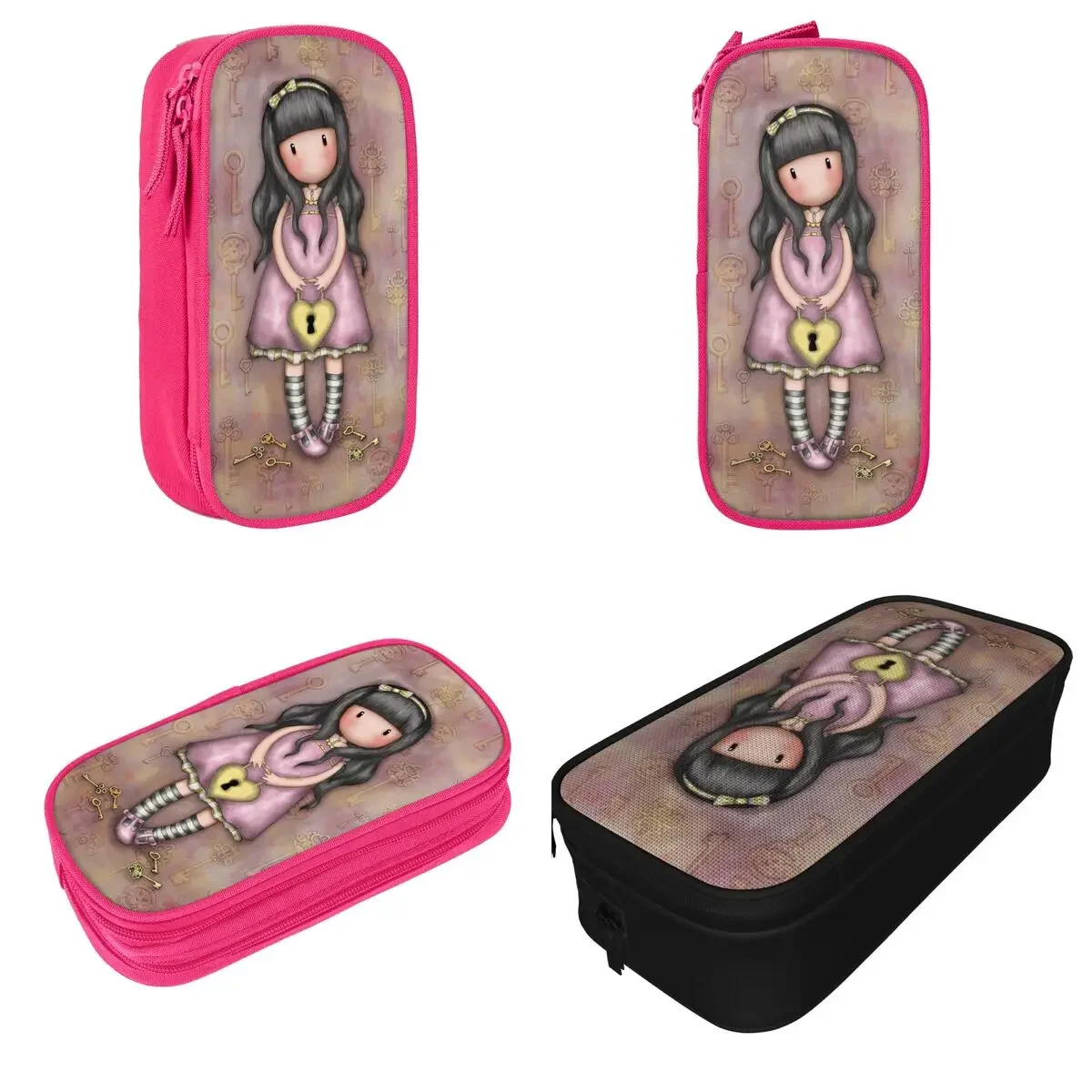 Santoro-Gorjuss Doll Pencil Cases Art Cute Cartoon Pen Box Bag Student Big Capacity Students School Gift Pencilcases