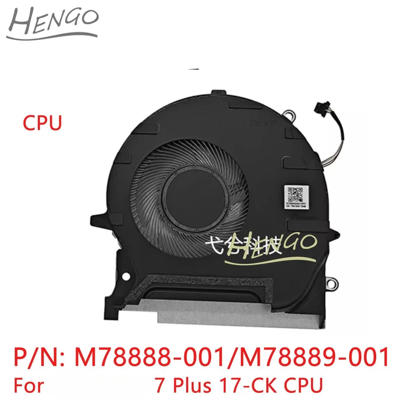 C  FOR M78888-001 M78889-001 New For HP OMEN 7 Plus 17-CK CPU GPU Cooling Fan Cooler
