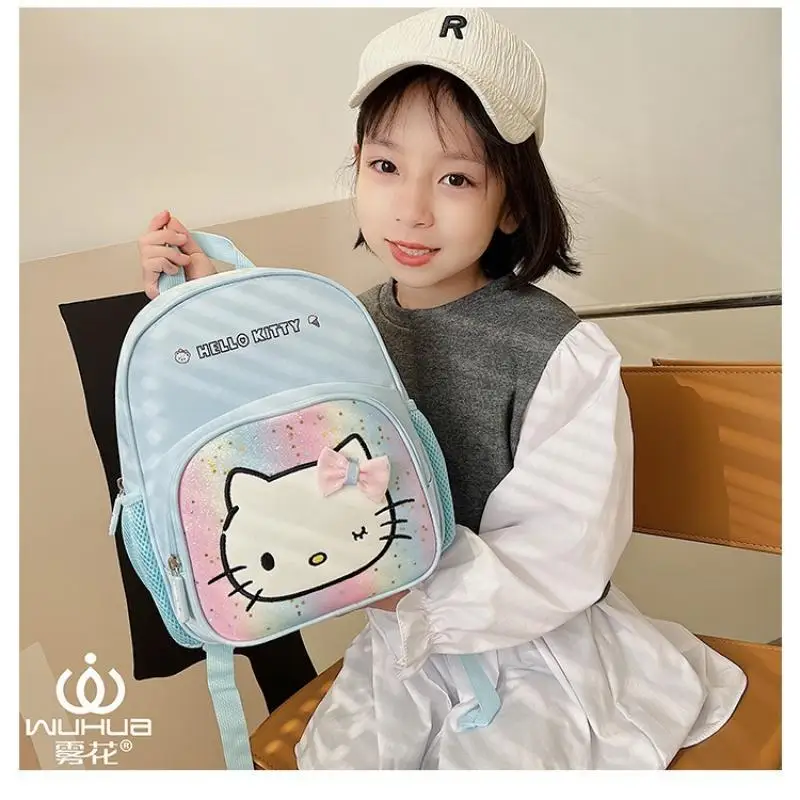 

Милый школьный портфель Sanrio с мультяшным рисунком Hello Kitty Kuromi My Melody аниме многофункциональные детские сумки оригинальные детские подарки