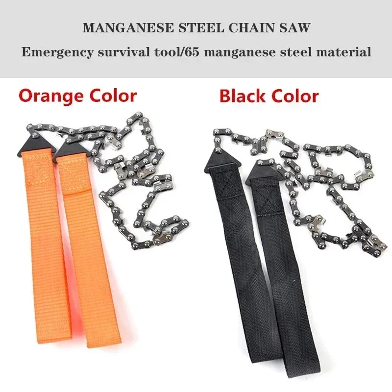 

Chain Hand-drawn Saw Handheld Chains Wire Survival Wood Portable Cutting Tools Chain Zipper/wire Inch 24