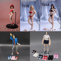 T01A/B T02A/B T03A/B T04A/B T05A/B TM01/2A 1/12 Anime Action Figures Model 6'' Female Breast Flexible Body Low-cut Canvas Shoes