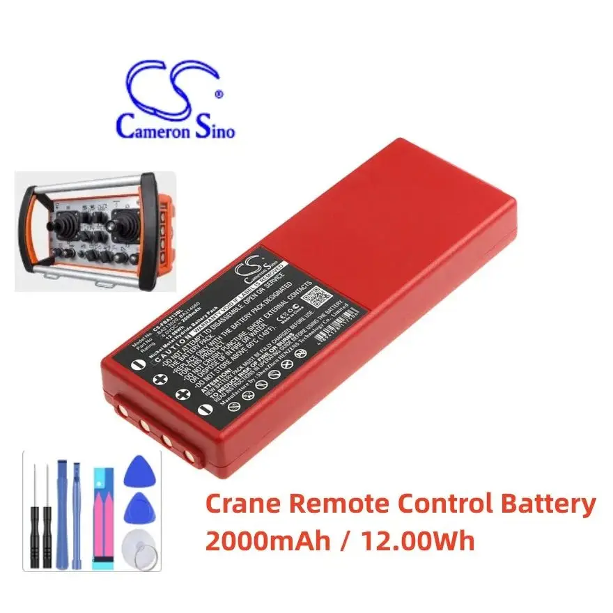 Batería de Control remoto de grúa para HBC 005-01-00466 BA210 BA213020 BA213030 BA214060 BA214061 RHB1220KY espectro radiomático 2