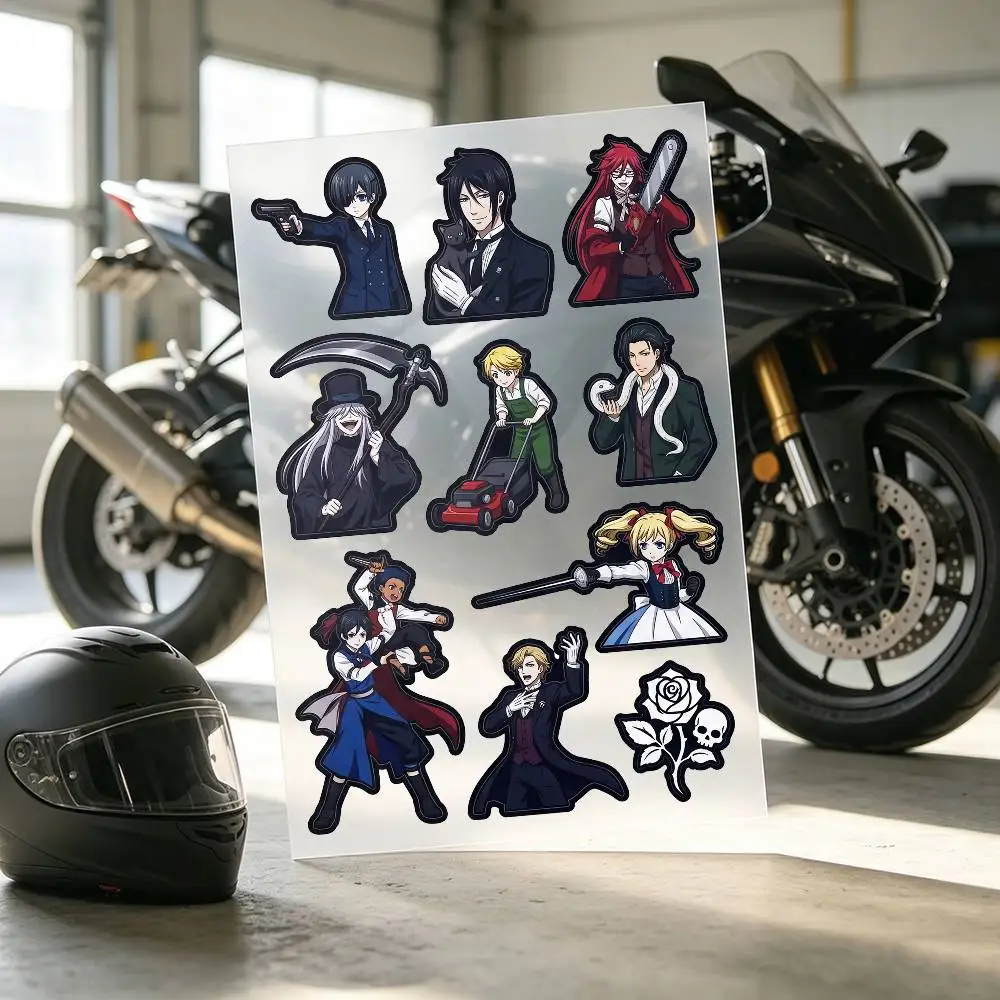 Black Butler Stickers Auto Body Bumper Windows Motorcycle Laptop Walls Vinyl Decal Car Tuning Accessories