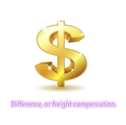 Free shipping Spread of freight compensation picture virtual item, not a product that can be sent