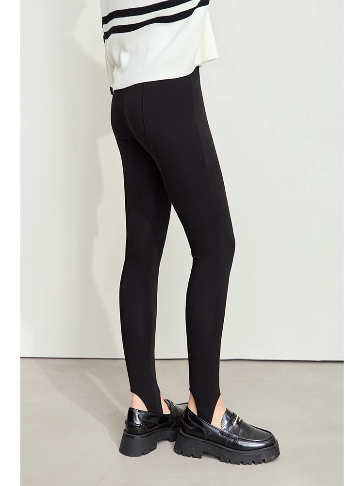 AMII-Leggings Minimalistes pour Femme, Pantalon de Surintendant, Slim Yoga, Haute artificiel asticité, Chaleur Thermique, Décontracté, Pieds