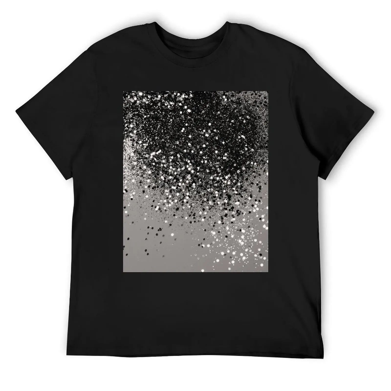 

Silver Gray Glitter #1 (Faux Glitter) #shiny #decor #art T-Shirt summer tops plain mens designer t shirt