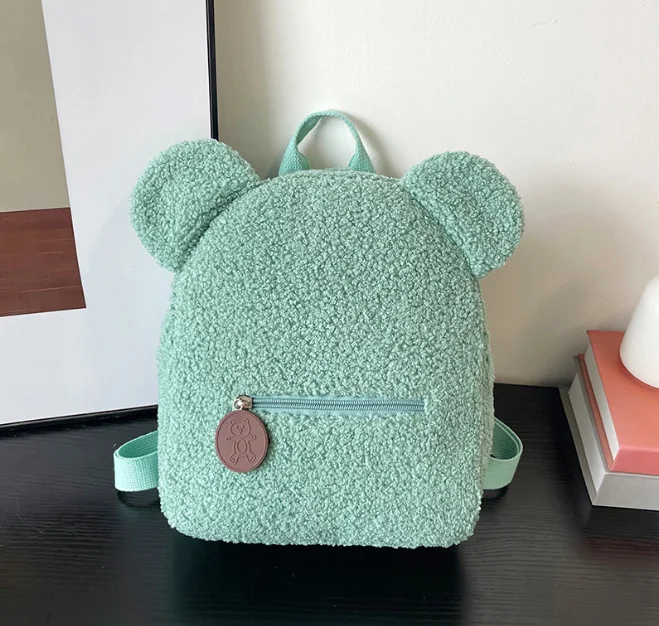 Benutzerdefinierter Teddybär-Rucksack für Kinder, personalisierter flauschiger Teddybär-Rucksack, Geschenke für den ersten Schultag, Kleinkind-Rucksack, Kindergeschenk