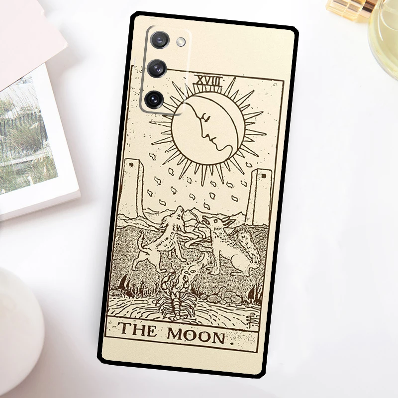 Tarot Card Astrology Sun Moon Case For Samsung Galaxy S24 S23 S22 Ultra S21 S20 FE Note 10 Plus Note 20 S8 S9 S10 Cover