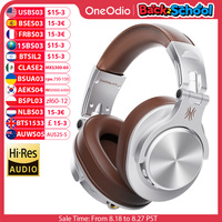 Oneodio A70 Fusion Wired + Wireless Bluetooth 5.2 Headphones For Phone With Mic Over Ear Studio DJ Headphone Recording Headset