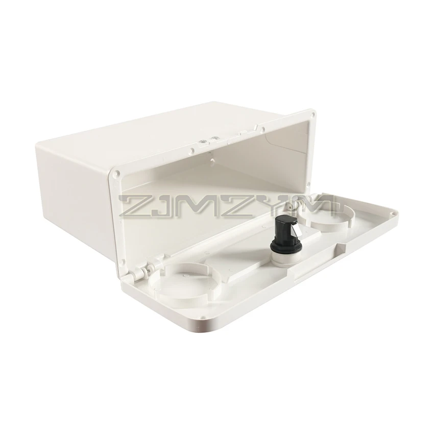 Marine Storage Box Recessed Lockable Glove Box For RV Yacht Fishing Boat Speedboat ABS Deck Storage Case Cabin Hatch Organizer