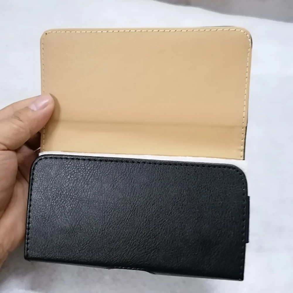 PU Leather Universal Phone Pouch Sewing Process Simple Phone Belt Clip Cover Covered Universal Mobile Phone Holster Go Out