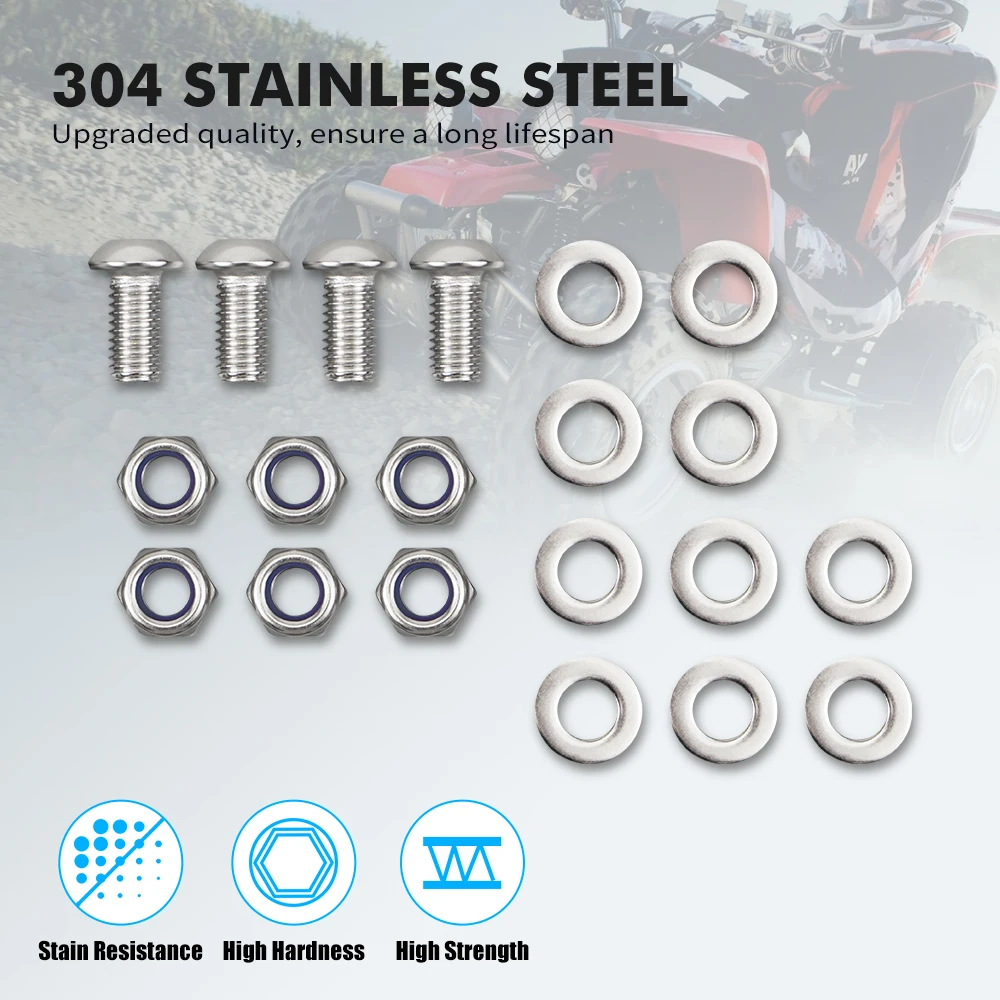 For Yamaha Warrior 350 Raptor 660R 250 Wolverine 350 Grizzly 600 Brake Rotor Sprocket Bolts Disc Hub Banshee 350 ATV Blaster 200