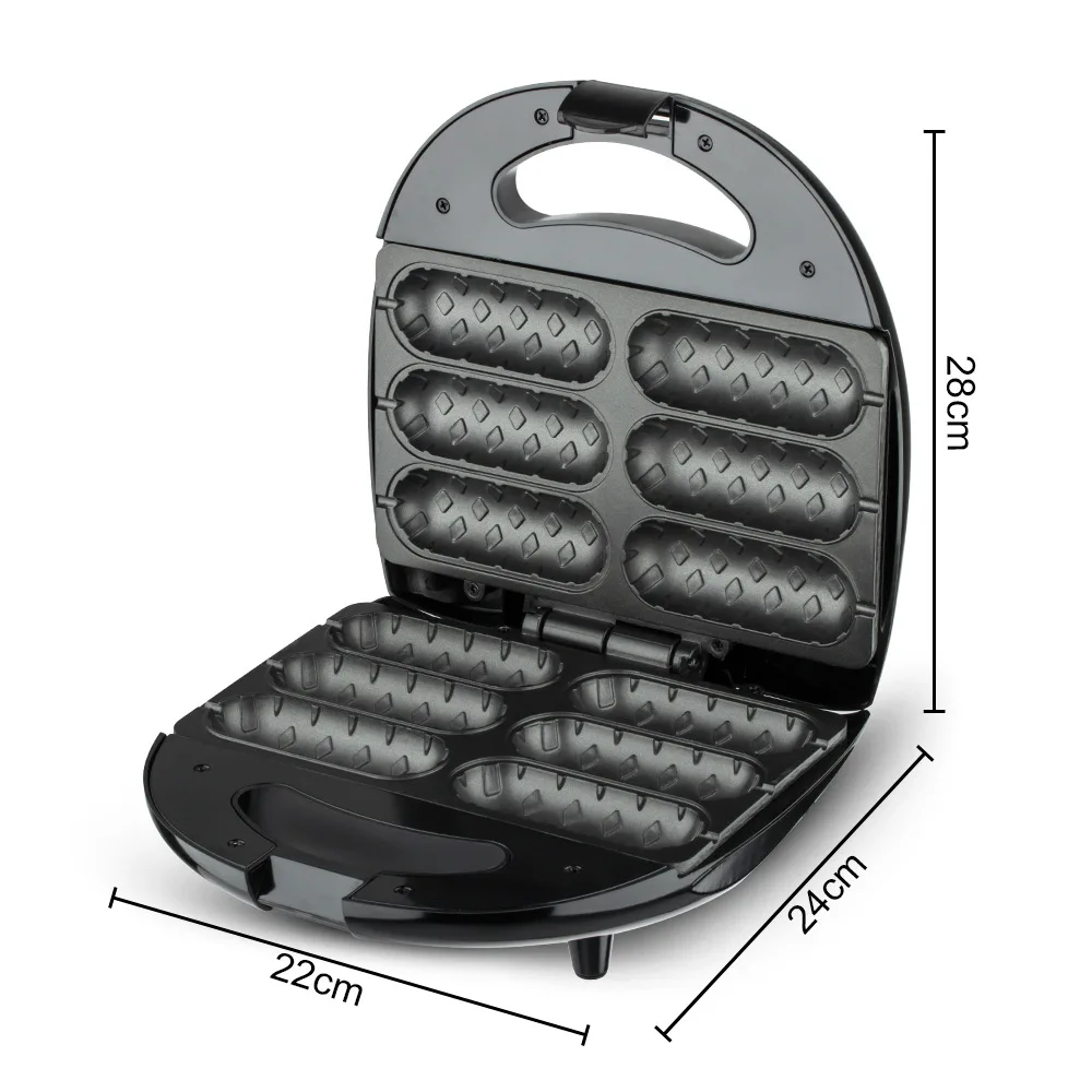 เครื่องทำไส้กรอก220V เครื่องทำฮอตดอกในบ้านเครื่องทอดไส้กรอกแฮมเครื่องอบอาหารเช้าเครื่องทอ...