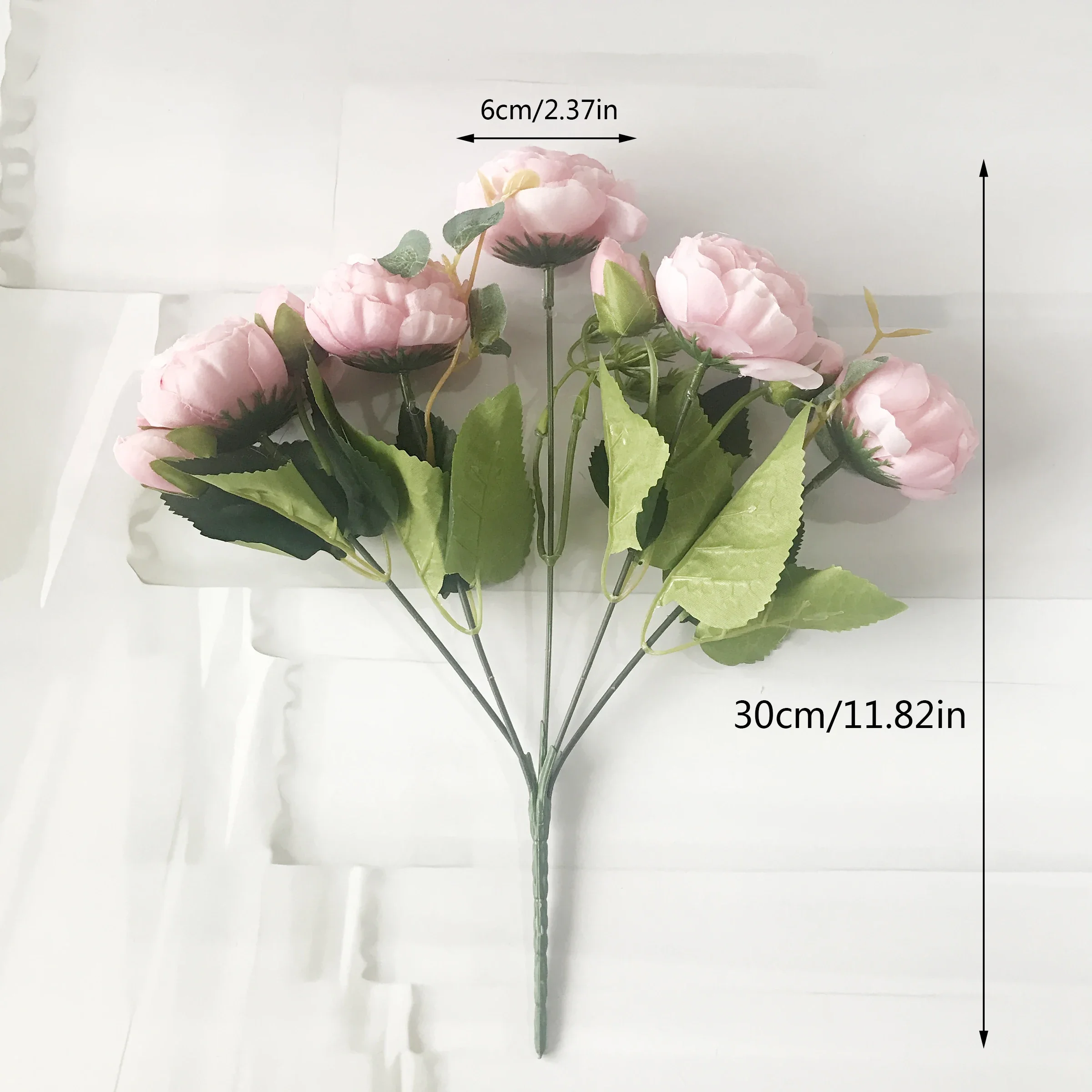 Artificial Flowers Peony Bouquet Silk Rose Vase for Home Decor Garden Wedding Decorative Fake Plants Christmas Garland Material