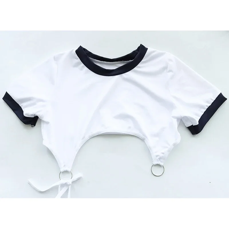 AniLV Anime Student Girl One-piece Gymnastics Uniform Cosplay Women School Sport Bodysuit Costumes