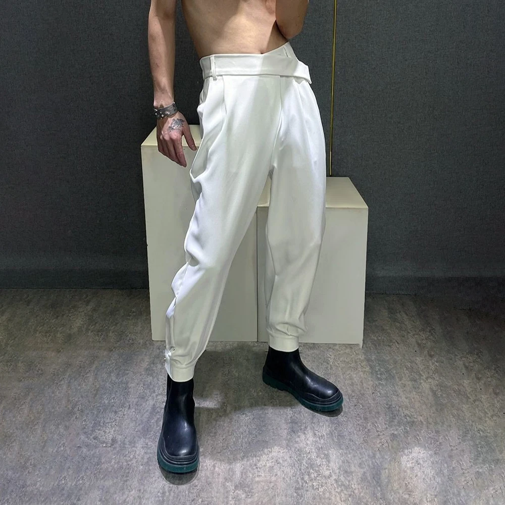 

Autumn And Winter High-End Casual Y2k Pants Mens American Street Fashion Drape Trousers Trousers Handsome Harem Pants Leggings