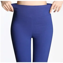 S-6XL15 Colors New Winter clothes Women's Pants Fashion Candy Color Skinny high waist elastic Trousers Fit Lady Pencil Pants