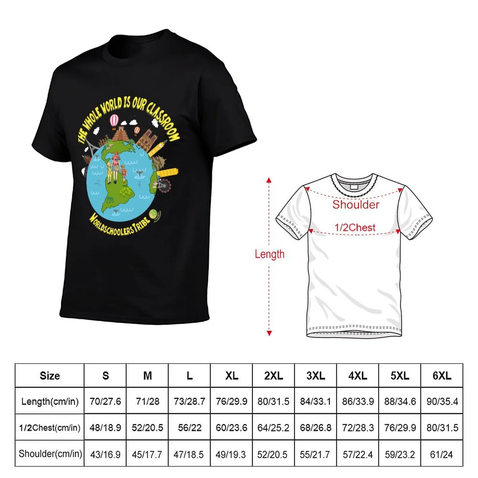 The Whole World in Our Classroom T-Shirt oversizeds rapper graphic tees customizeds customs design your own plain t shirts men