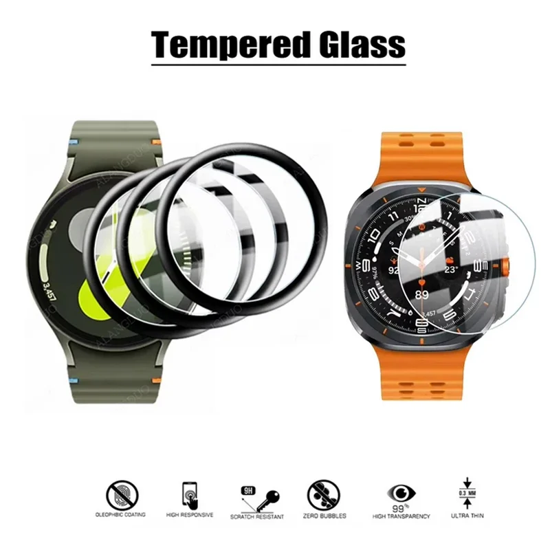 Screen Protector Tempered Glass Film For Samsung Galaxy Watch 7 40mm 44mm / Ultra 47mm  Anti-scratch PMMA Protective Film