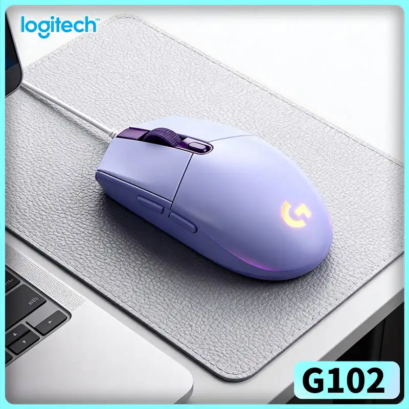 

Компактная проводная мышь Logitech G102, LightSync RGB, сенсор 8000 DPI, быстрый отклик для интенсивной игры G402/G203/M100R