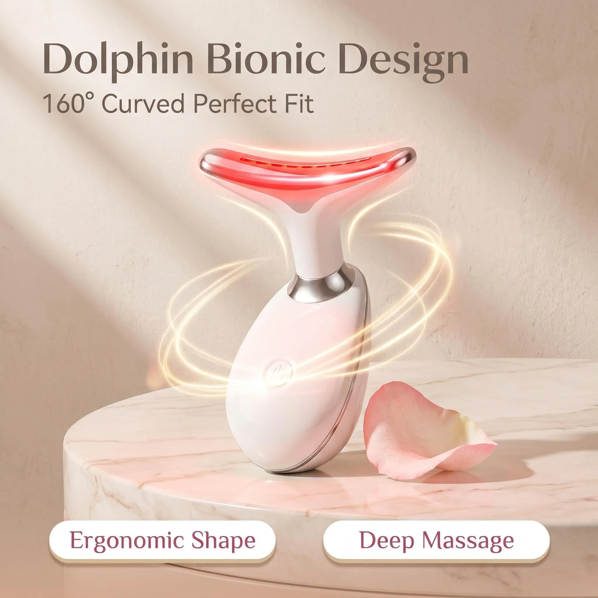 

2026 7 Colors LED Light Facial Beauty Device with Vibration Massage for Wrinkle Reduction Double Chin Neck Lifting for