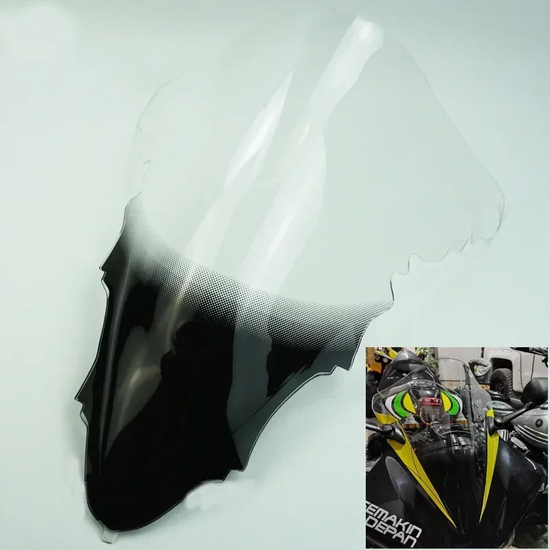 Déflecteur de vent de pare-brise de moto pour Yamaha YZF R1 YZFR1 09 2010 2011 2012 2013 2014 YZF-R1 écran Double bulle