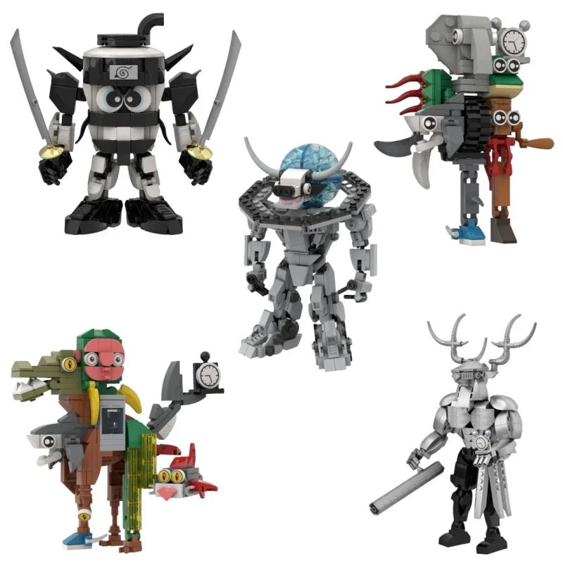 

Deer Man Boss Fusion Monster Phase 2 Saturn Cow Combat Mech Brainrot Tung Sahur Фигурки Tralalero Tralala Строительные блоки Игрушки