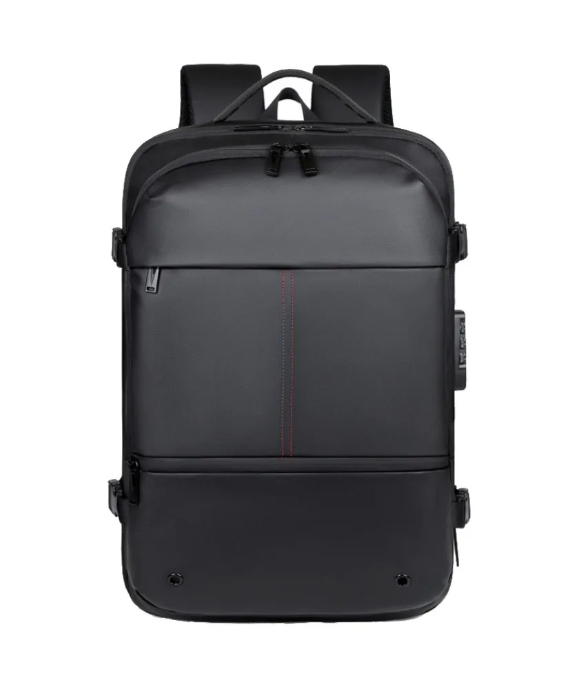 New expansion vacuum business backpack multi-function airbag computer backpack large capacity wet and dry separation travel bag