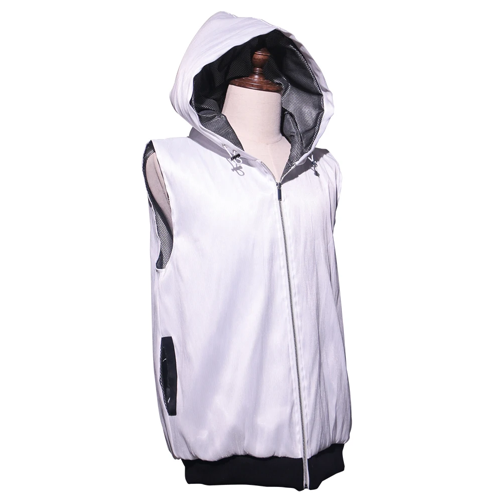 Glowing Party Wearing Jacket Luminous And Colors Change Rave Festival Clothes LED Hoodie Sleeveless and Zipper