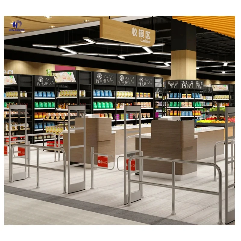 custom.Factory Custom Adjustable Metal Convenience Shop Racking Display Rack Grocery Store Shelves Display Racks Conveni Store S