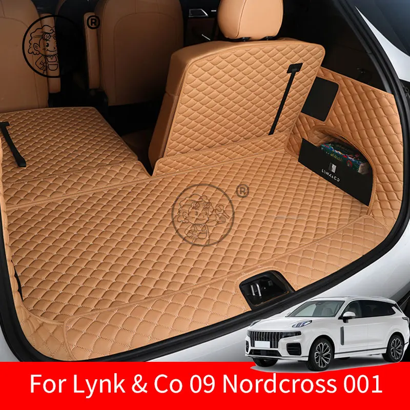 

Для Lynk & Co 09 Nordcross 001 2026 2025: Коврик в багажник, защитный вкладыш из кожи для пола, аксессуары