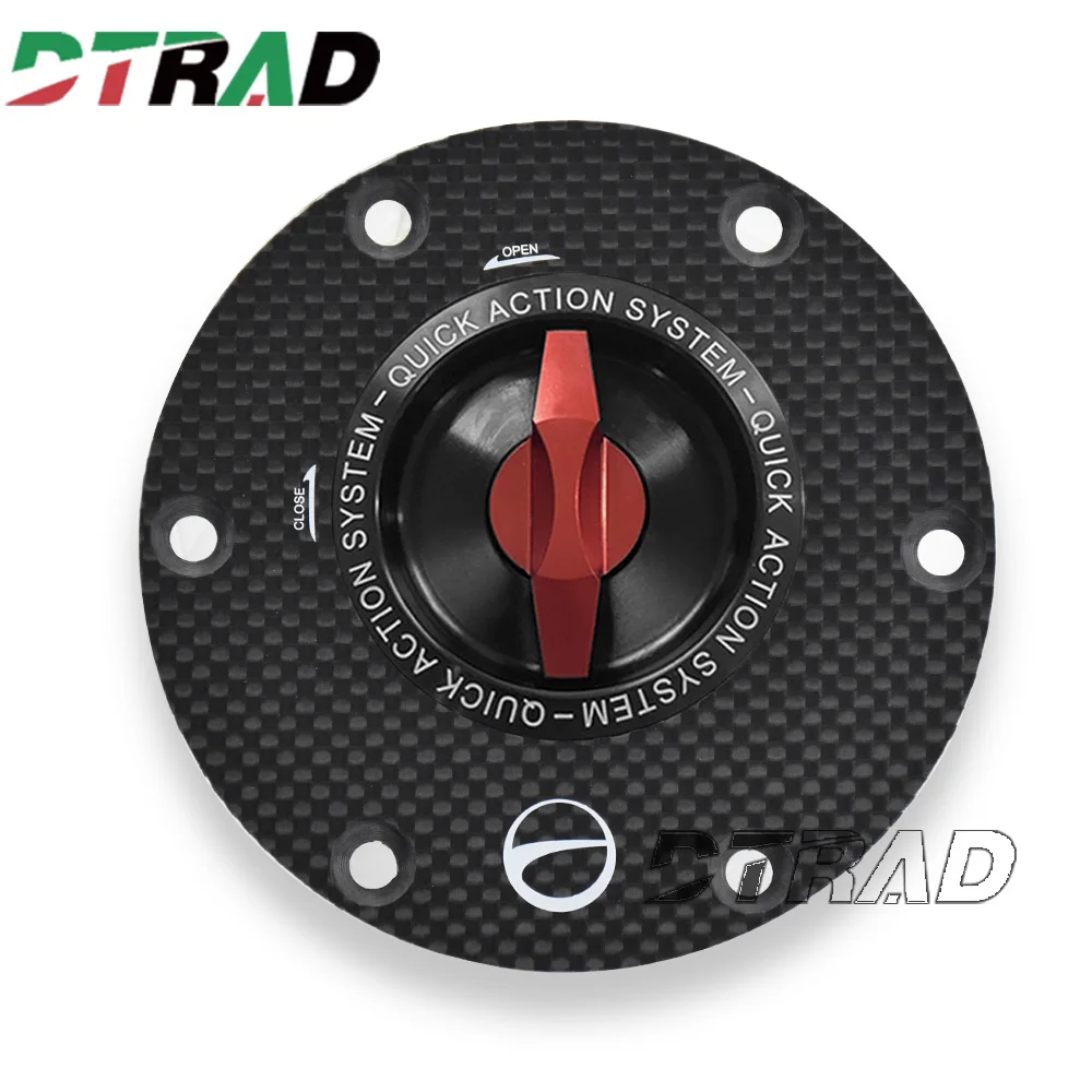 ฝาถังน้ำมันแบบปลดเร็ว คาร์บอนไฟเบอร์ สำหรับรถมอเตอร์ไซค์ Moto Guzzi V100 Mandello/S ปี 2022-2025 พร้อมกุญแจล็อค