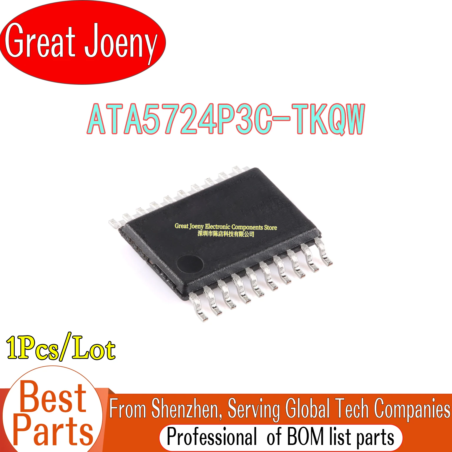 100% New Original ATA5724P3C ATA5724P3C-TKQW ATA5724 IC Chipset TSSOP-20