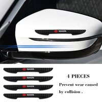 4PCS Anti-collision Strip Car Door Scratch Protector Stickers For Toyota Corolla CHR Rav4 Yaris Auris Avensis Car Accessories