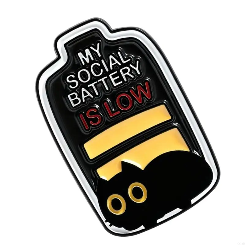 CORD 옷가방이나 모자에 부착하기 위한 다용도 에나멜 배지 불안 핀으로 사회적 피로를 유쾌하게 전달