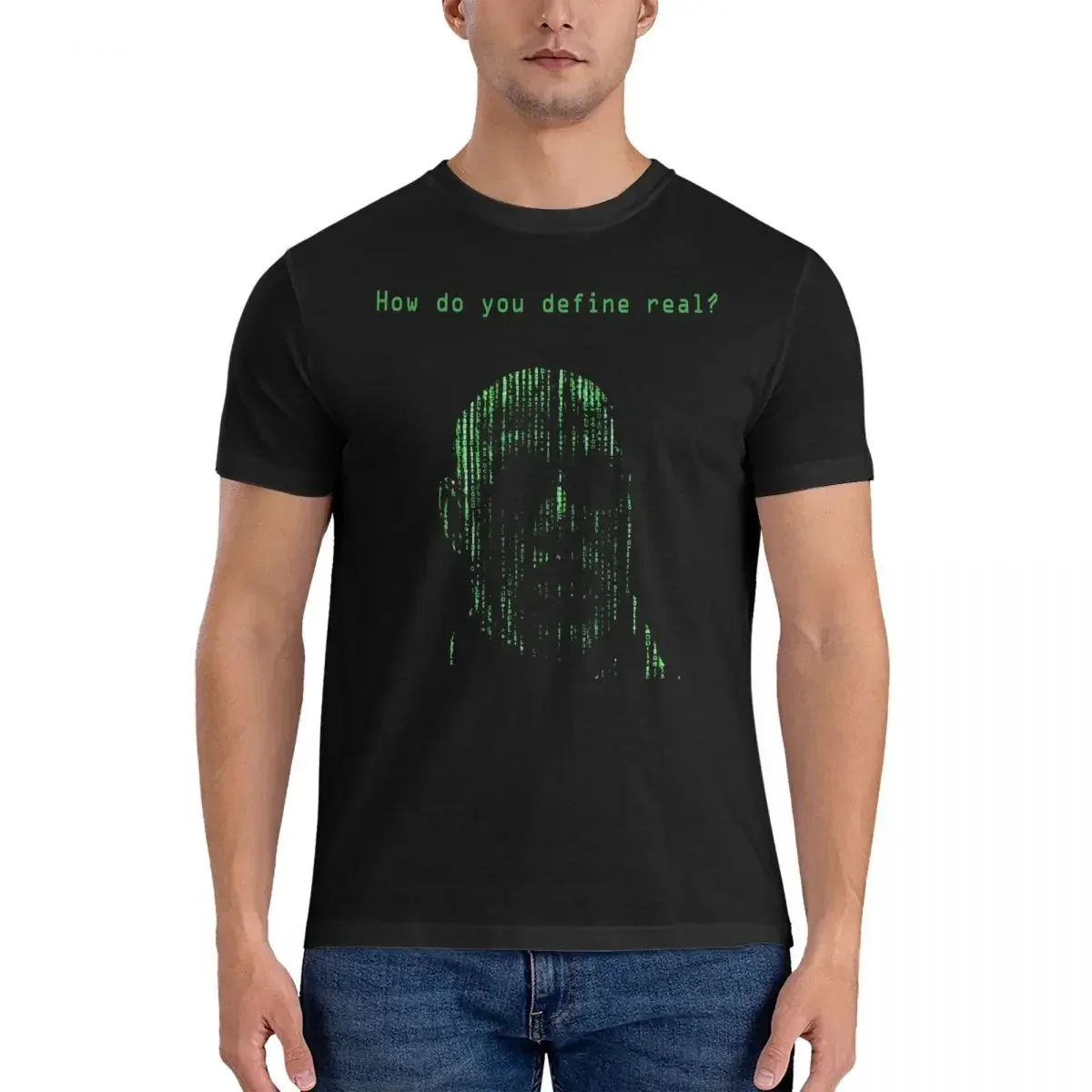 Men Morpheus Code T Shirt The Matrix Pure Cotton Clothing Vintage Short Sleeve Crew Neck Tee Shirt Gift Idea T-Shirts