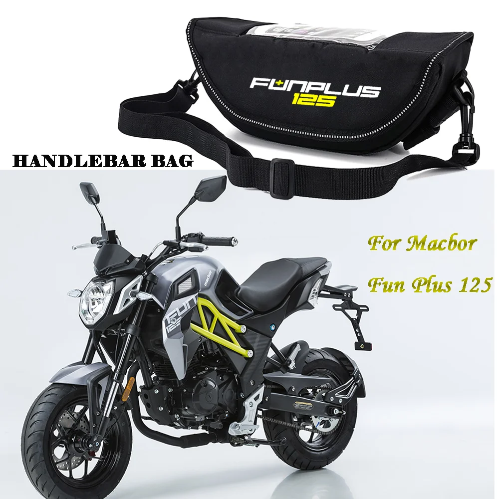 

For Macbor Fun Plus 125 Fun 125 Plus 125 2023 Motorcycle Accessories Waterproof Bag Storage Handlebar Bag Travel Tool Bag