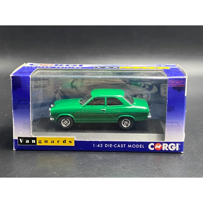다이캐스트 코기 1:43 스케일 포드 에스코트 Mk1 Rs2000 녹색 합금 자동차 모델 소장 장난감 선물 기념품 디스플레이 장식품