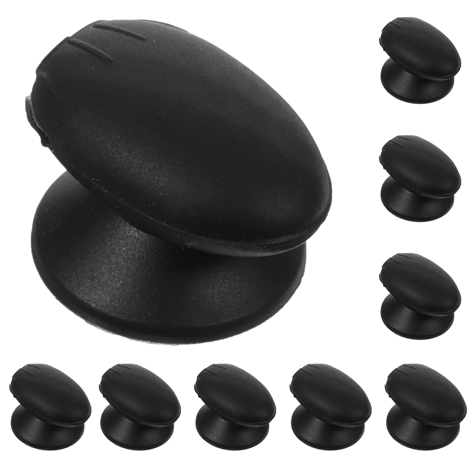 Couvercle anti-poussière pour brosse à lèvres, 9 pièces, protection domestique en Silicone, noir, Compact, anti-poussière, réutilisable, facile à nettoyer, outils de maquillage